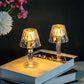 LED Crystal Projection Night Light Desk Table Lamp Diamond Romantic Wedding Party Decor Cafe Bar Home Decoration Atmosphere Lamp