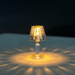 LED Crystal Projection Night Light Desk Table Lamp Diamond Romantic Wedding Party Decor Cafe Bar Home Decoration Atmosphere Lamp