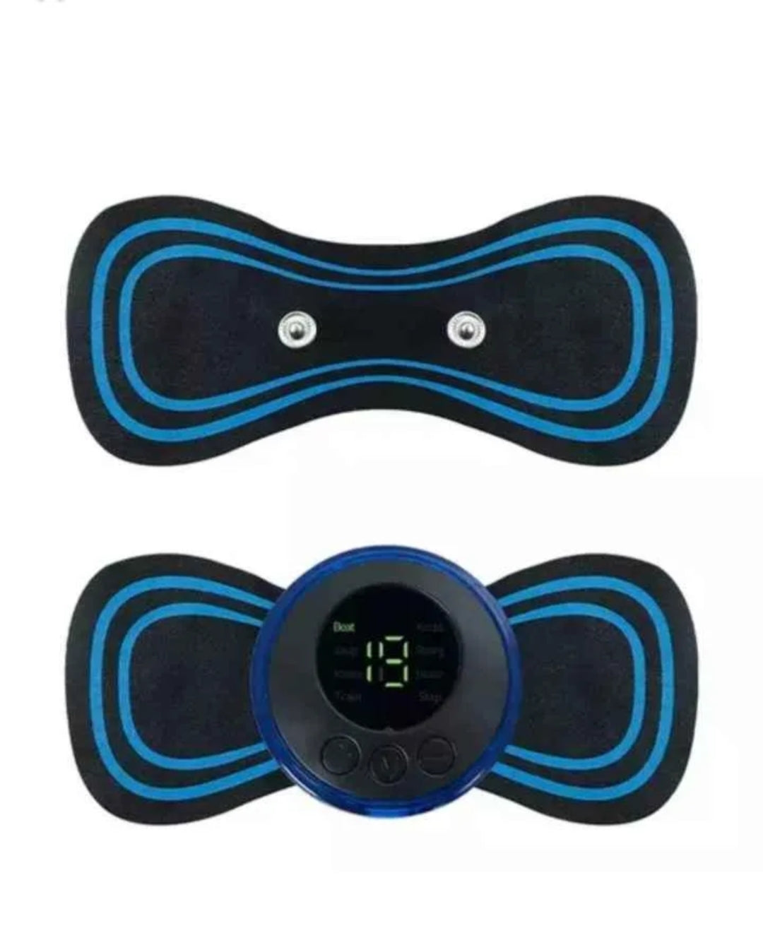 EMS Electronic Pulse Massager for Muscle Stiffness Soreness and Stress Mini butterfly Massage Pad