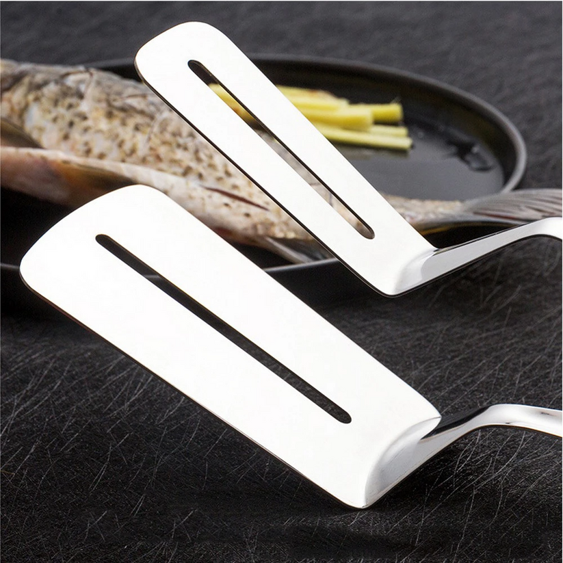 Stainless Steel Double Sided Frying Fish Spatula