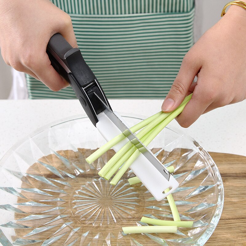 2 In 1 Multi-Function Stainless Steel Kitchen Scissors Cutter.