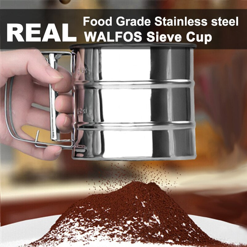 Stainless Steel Sieve Cup Flour Sifter.