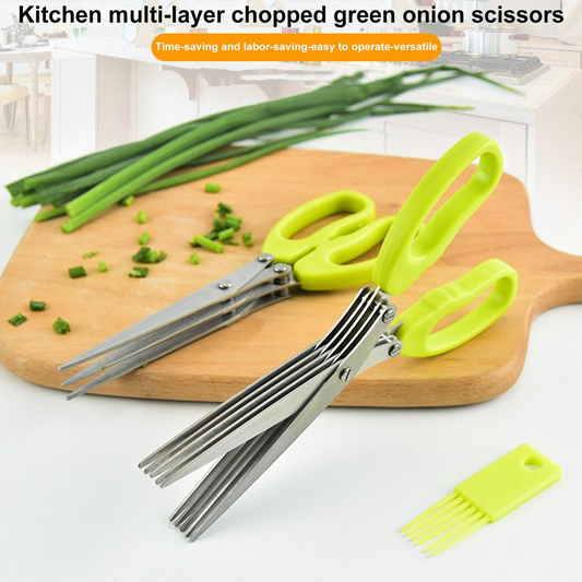 Multi-functional Stainless Steel Multilayer Kitchen Scissors