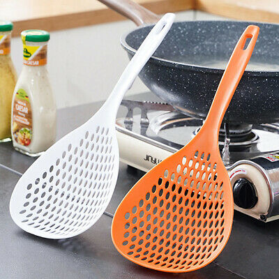 Durable Scoop Colander Strainer Spoon Plastic Water Scoop Colander For Cooking Baking Dumplings