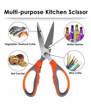 6 in 1 Multipurpose All In One Kitchen Multi functional Scissors