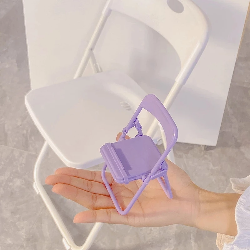 Foldable Chair Shape Mobile Phone Holder.