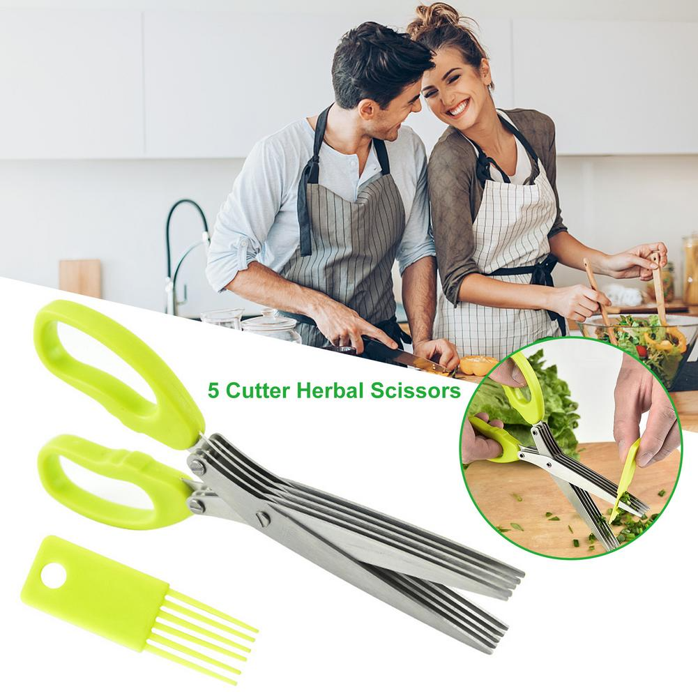 Multi-functional Stainless Steel Multilayer Kitchen Scissors