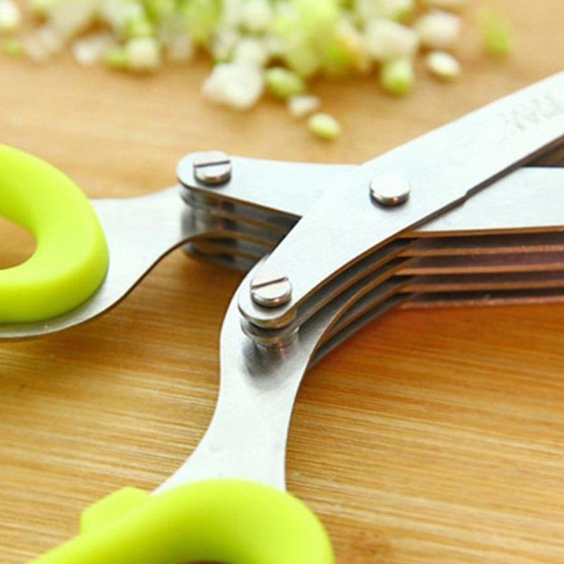 Multi-functional Stainless Steel Multilayer Kitchen Scissors