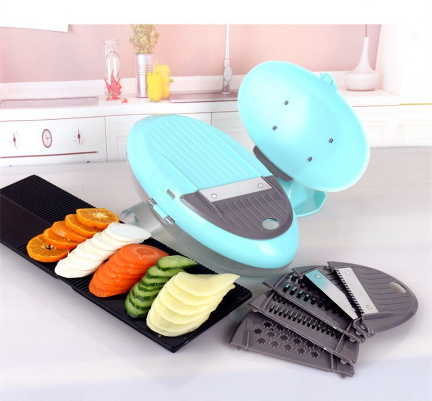 Manual Hand Food Vegetable Oval Shape Chopper, Shredder, Slicer, Grater.