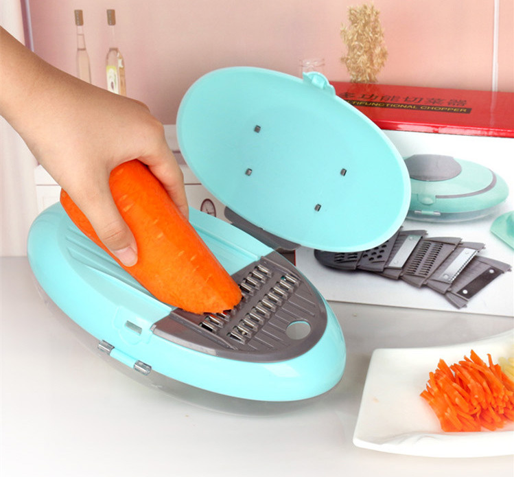 Manual Hand Food Vegetable Oval Shape Chopper, Shredder, Slicer, Grater.