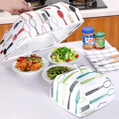 PACK OF 2 Pcs - Foldable Food Covers Keep Warm Hot Aluminum Foil Food Cover Dishes