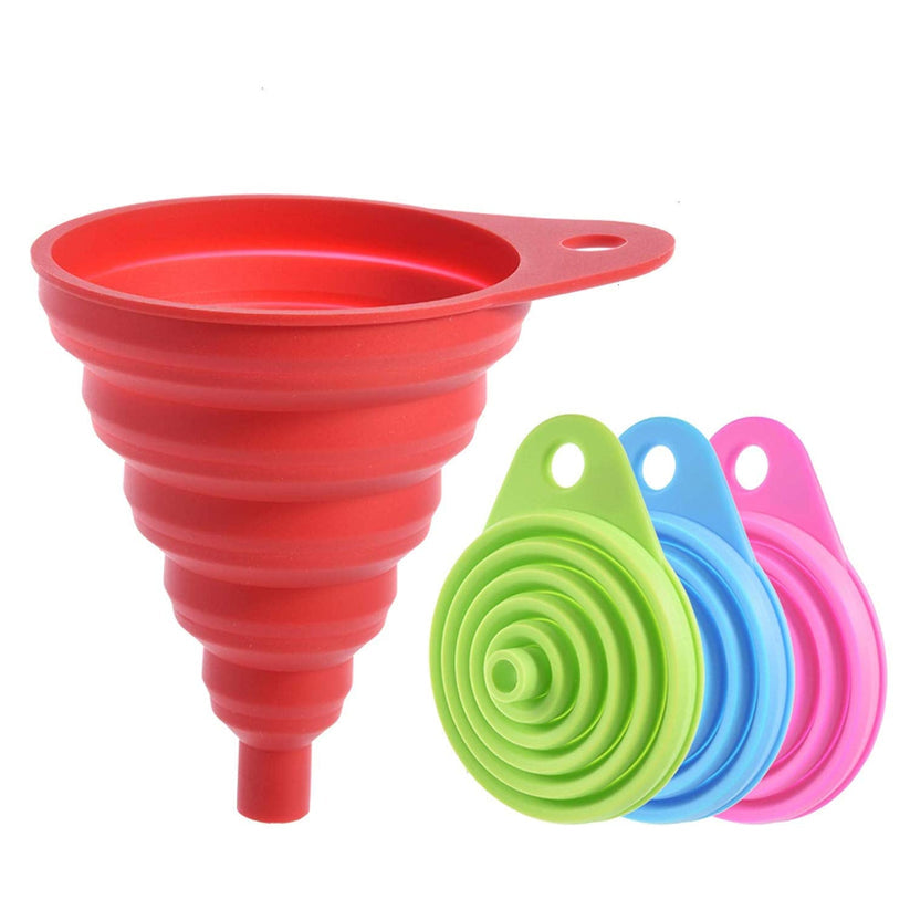 Silicone Funnel Foldable and Collapsible for Multipurpose Use