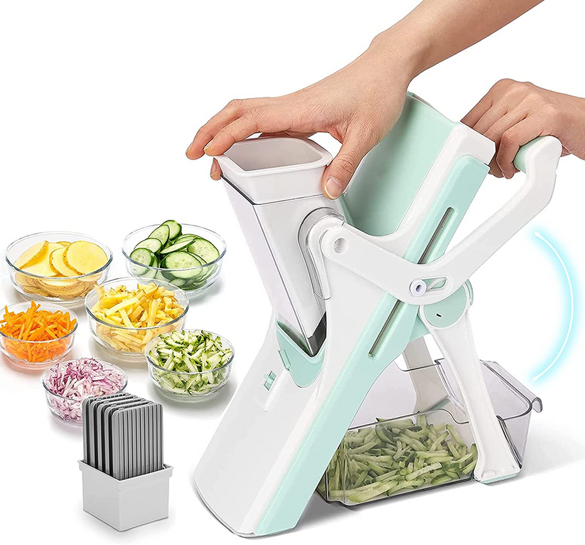 Safe Slice Mandoline for Vegetables, Meal Prep & More with Thickness Adjuster